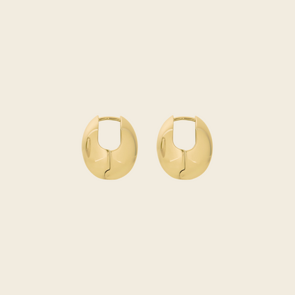 Egg Petite Hoops Gold